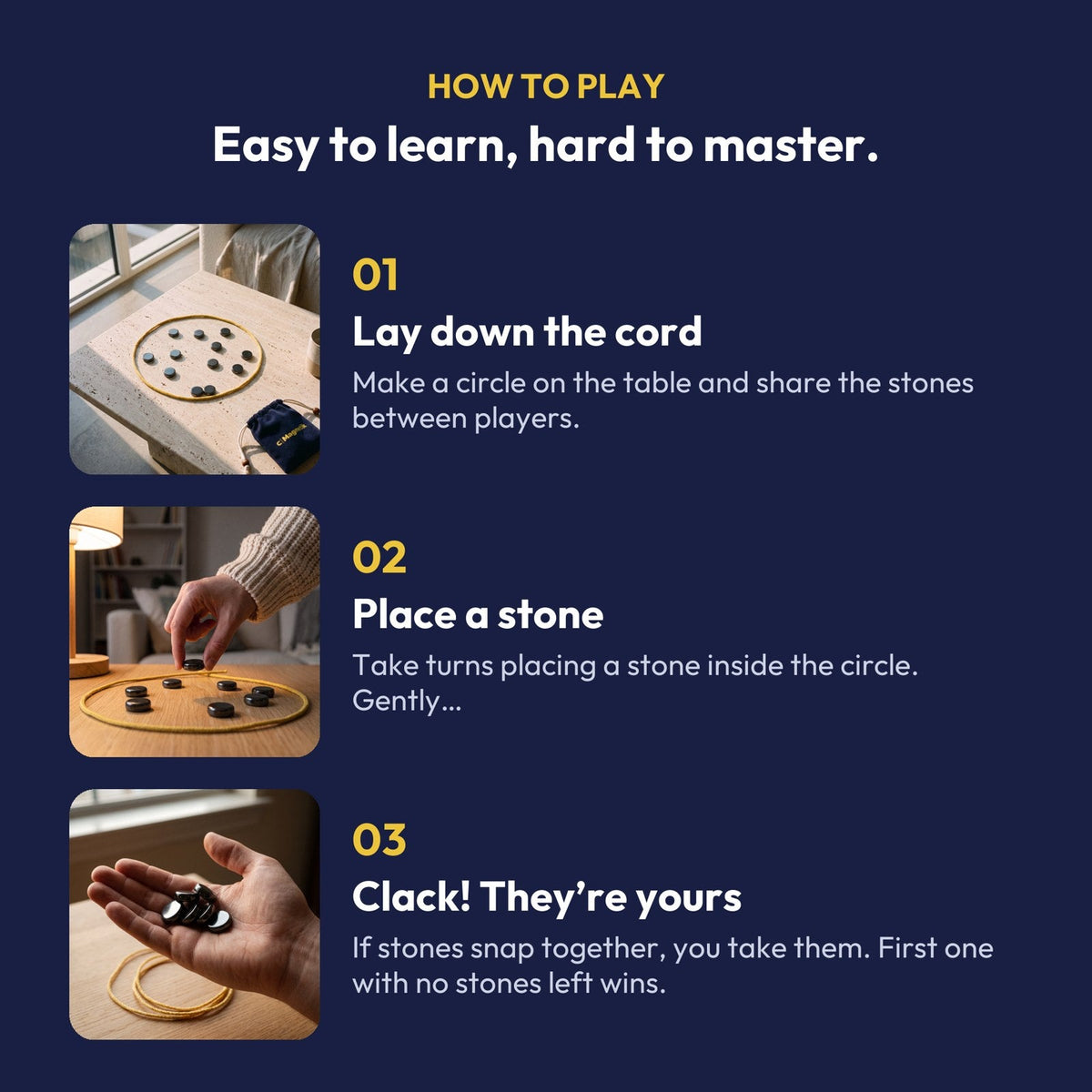 How to play Magnetik in 3 steps